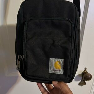 Carhartt Black Small Crossbody Belt Bag with Yellow Logo